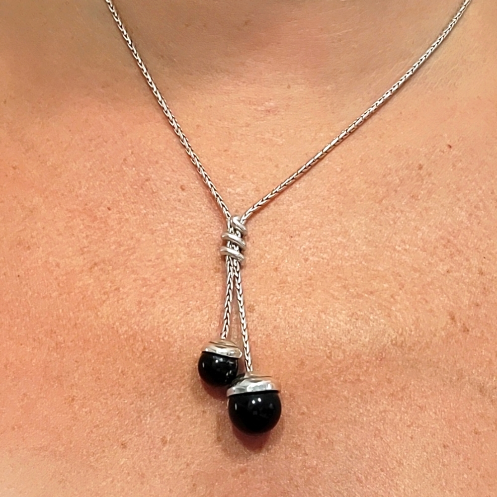 Vintage Brighton "Black Cherry" Necklace